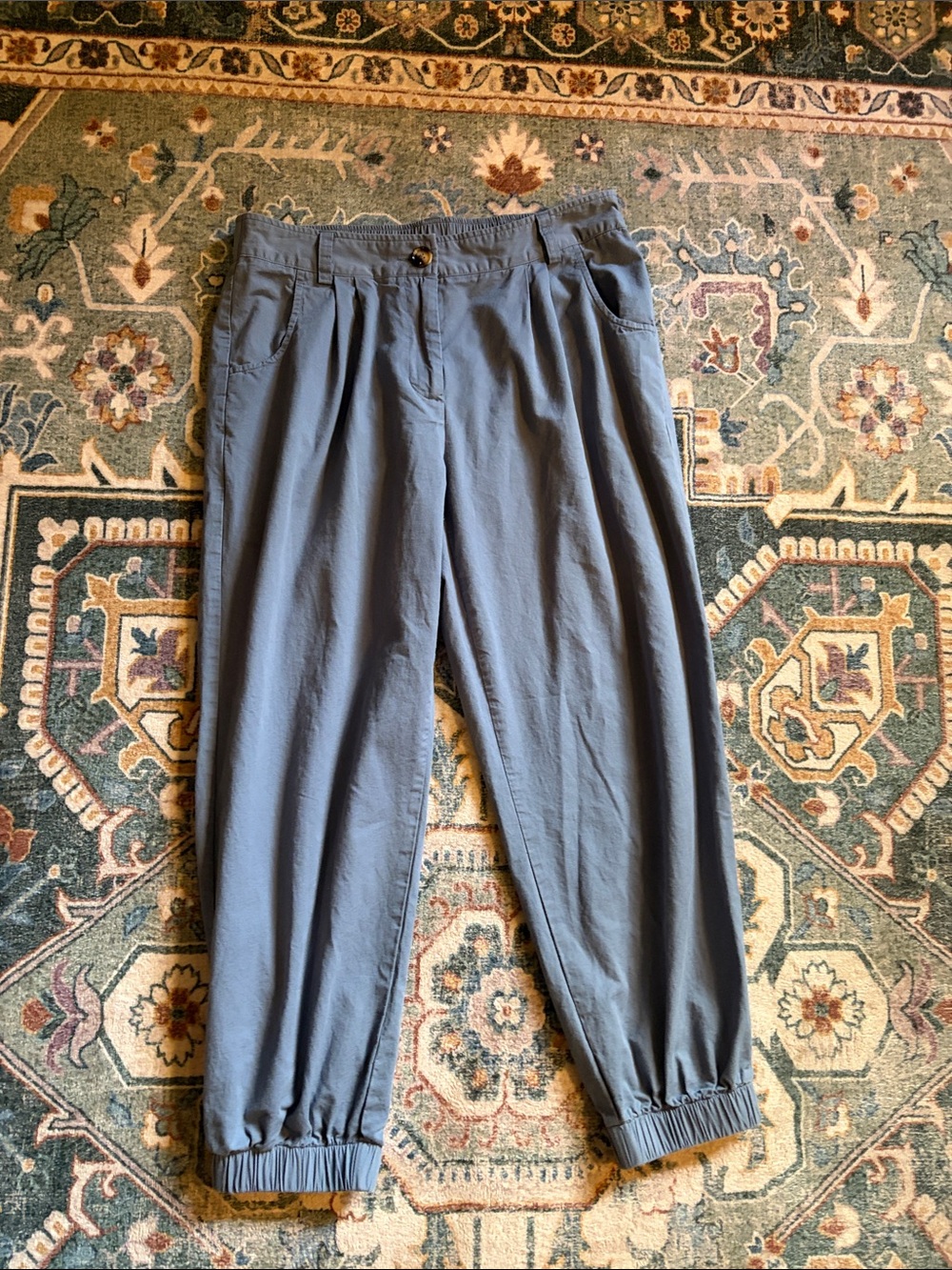 Halara 100% Cotton Blue/Gray Women’s  Casual Jogger Pants Large
